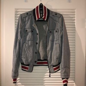 FP Striped Bomber Jacket
